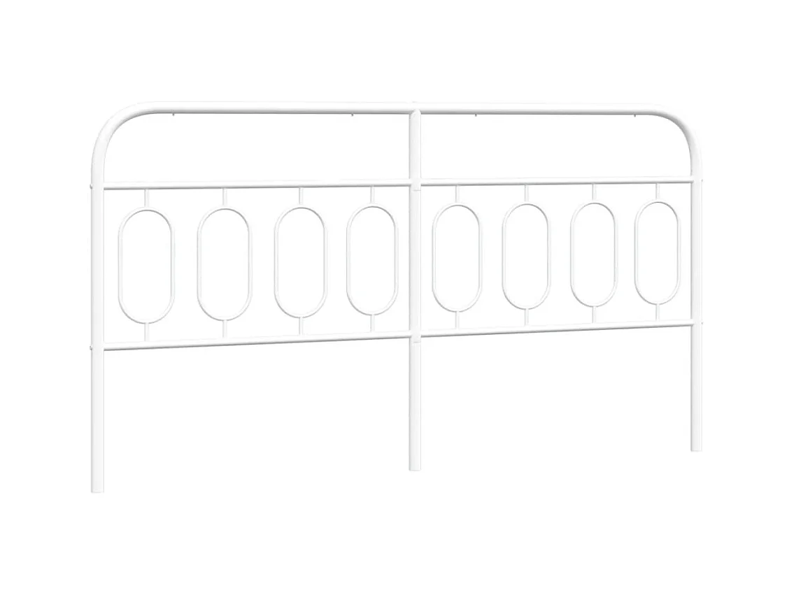 Tête de lit métal blanc 193 cm