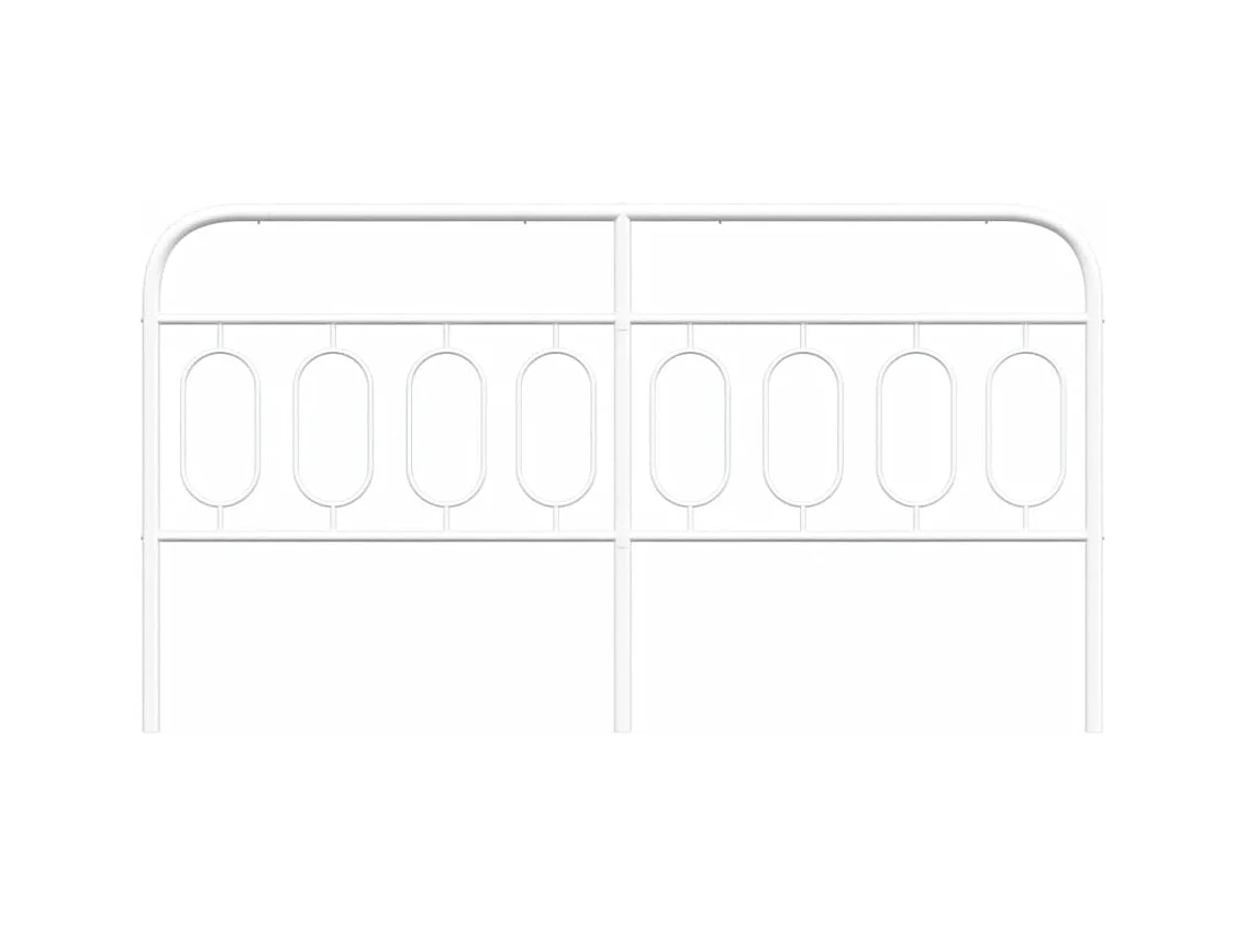 Tête de lit métal blanc 193 cm