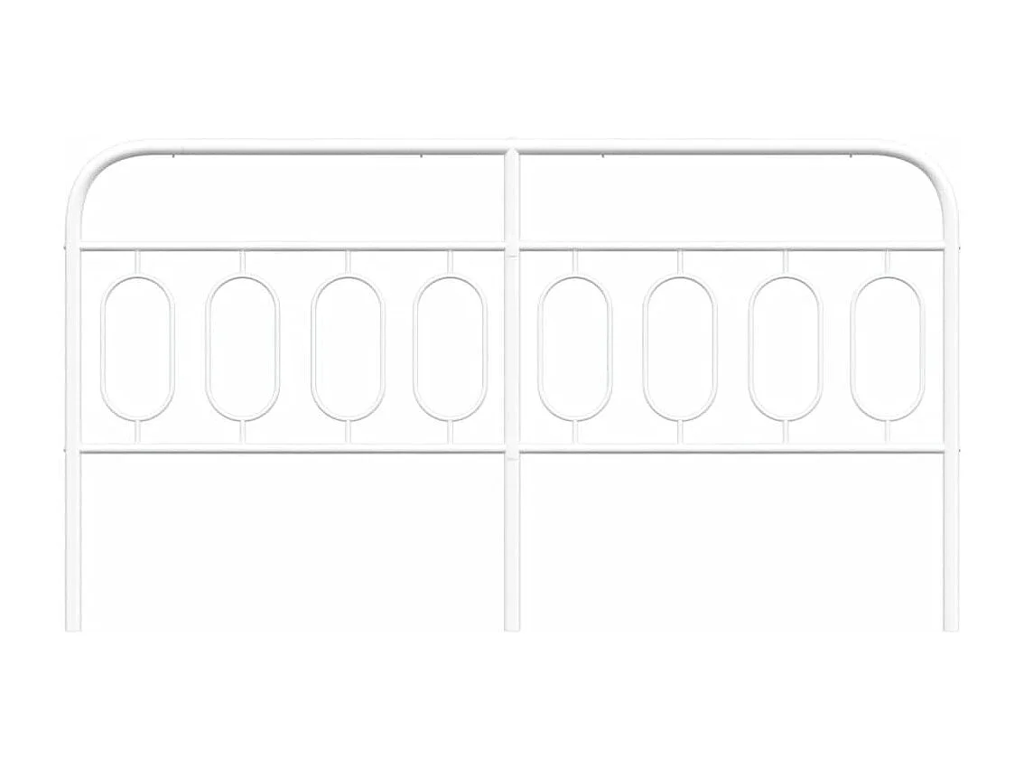 Tête de lit métal blanc 193 cm