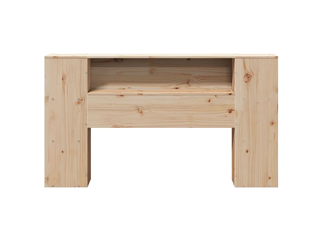 Hoofdbord met opbergruimte 135 cm massief grenenhout