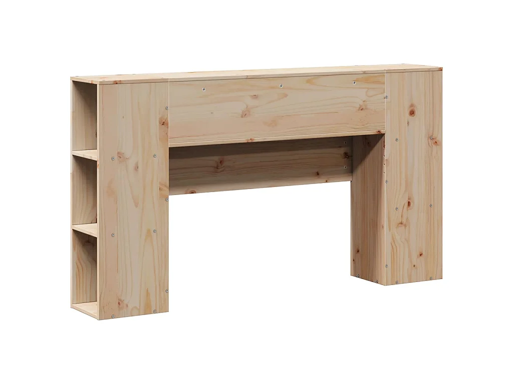 Hoofdbord met opbergruimte 135 cm massief grenenhout