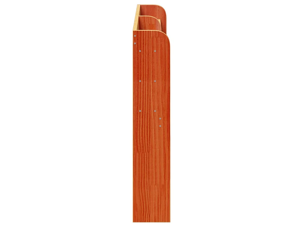 Cabeceira com prateleiras 160 cm pinho maciço castanho-mel