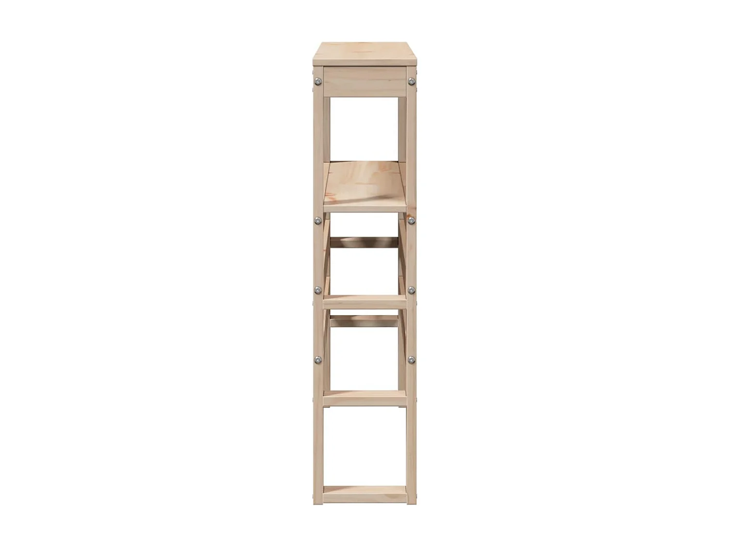 Tête de lit avec étagères 90 cm bois massif de pin