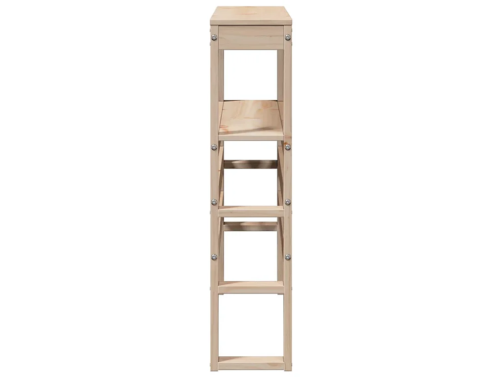 Tête de lit avec étagères 90 cm bois massif de pin