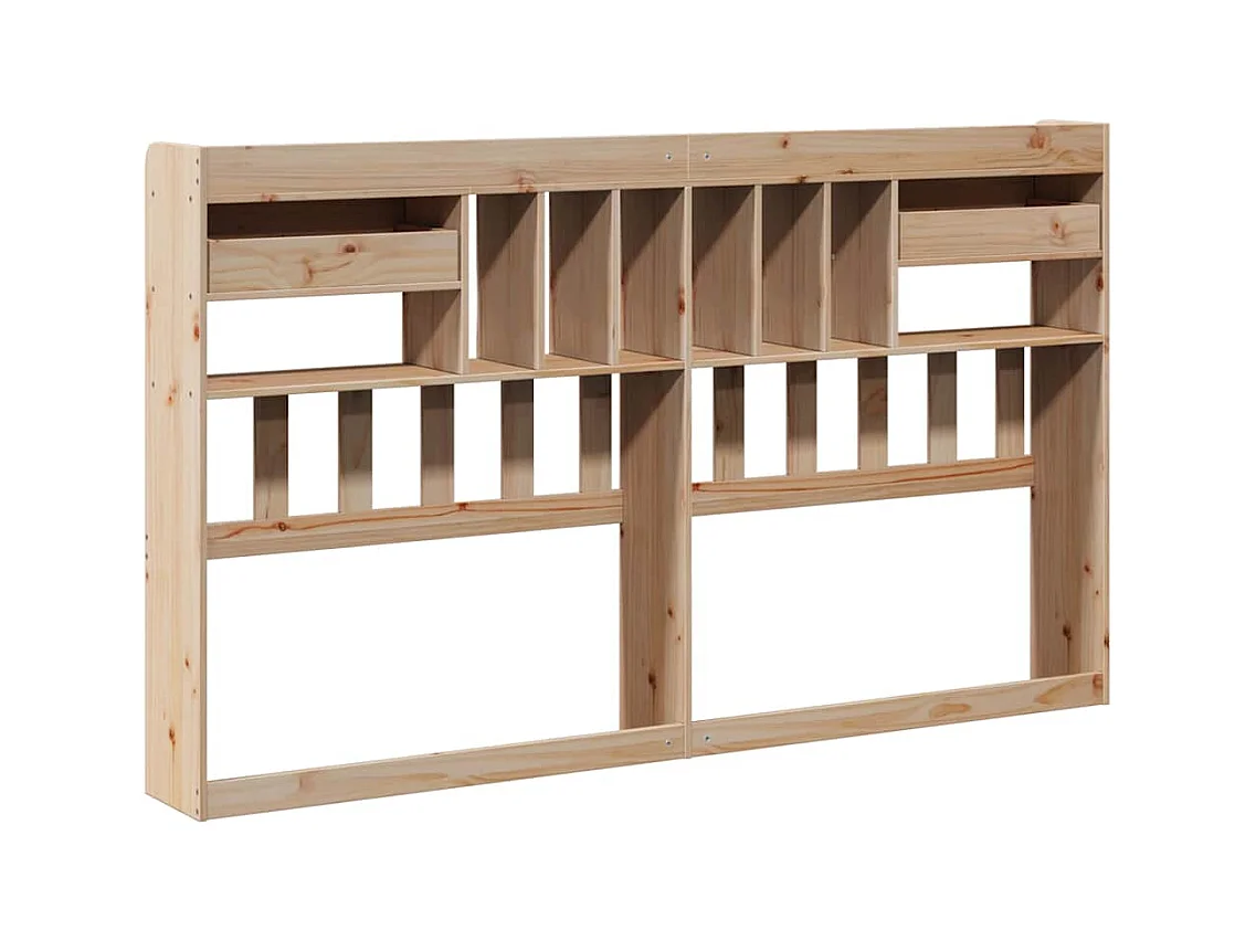 Kopfteil mit Stauraum 180 cm Massivholz Kiefer