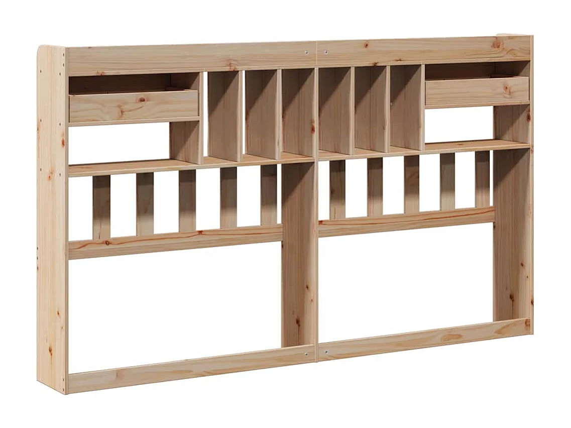 Hoofdbord met opbergruimte 180 cm massief grenenhout