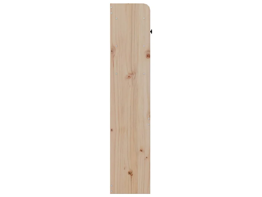 Testiera con Ripiani 180 cm in Legno Massello di Pino