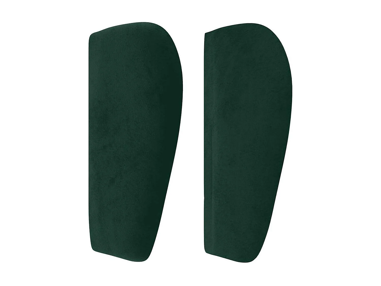 Tête de lit avec oreilles Vert foncé 183x23x78/88 cm Velours