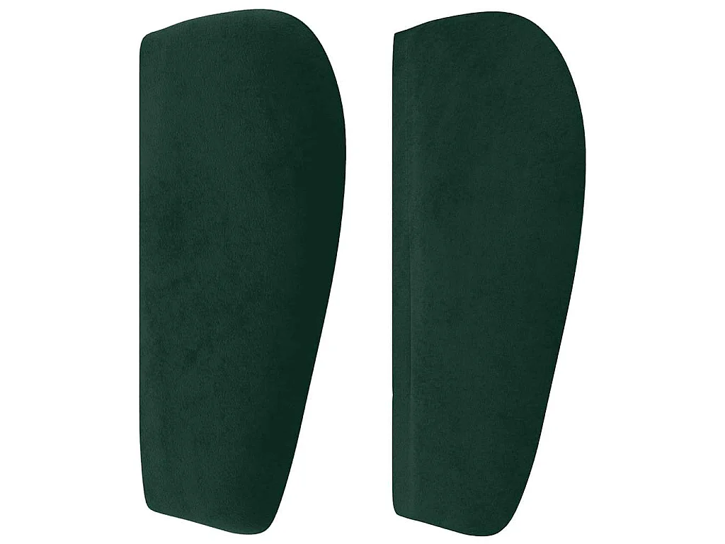 Testiera ad Orecchio Verde Scuro 183x23x78/88 cm in Velluto
