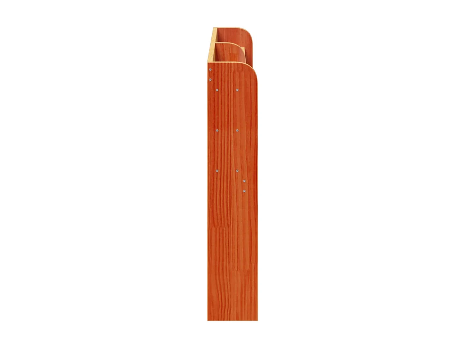 Testiera con Ripiani Marrone Cera 150 cm Legno Massello di Pino