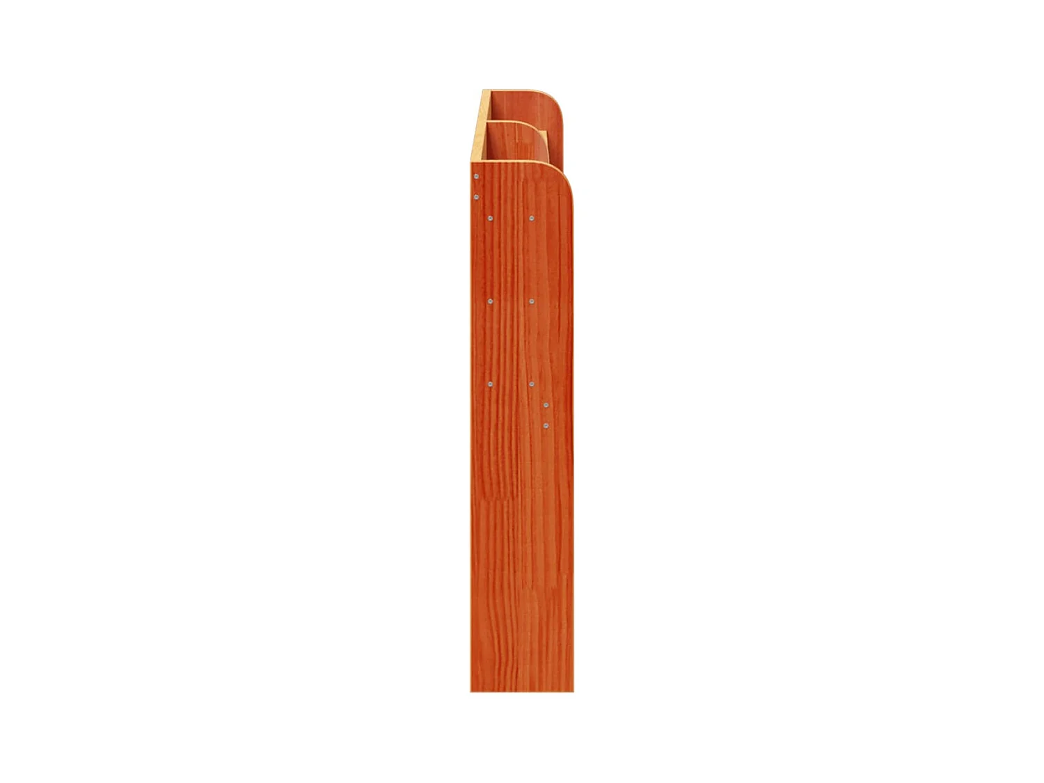 Kopfteil mit Ablagen Wachsbraun 140 cm Massivholz Kiefer