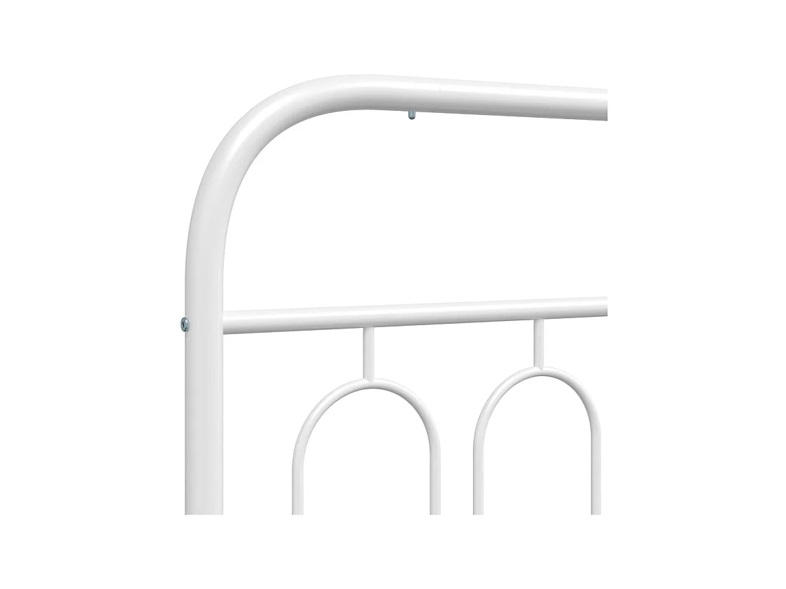 Kopfteil Metall Weiß 183 cm