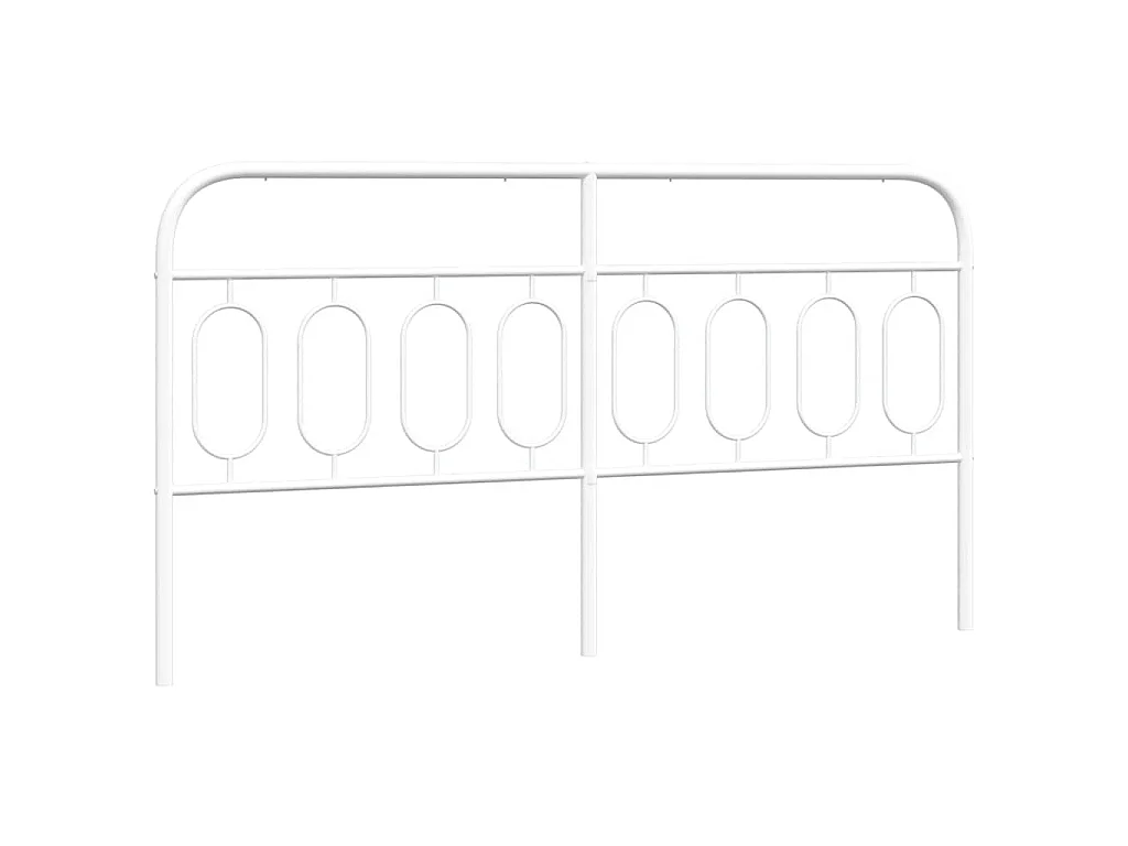 Vervangend hoofdbord 183 cm metaal wit