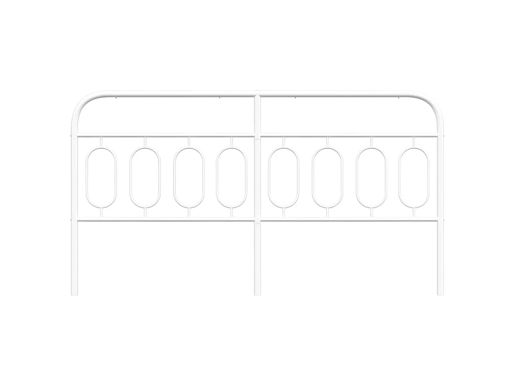Vervangend hoofdbord 183 cm metaal wit