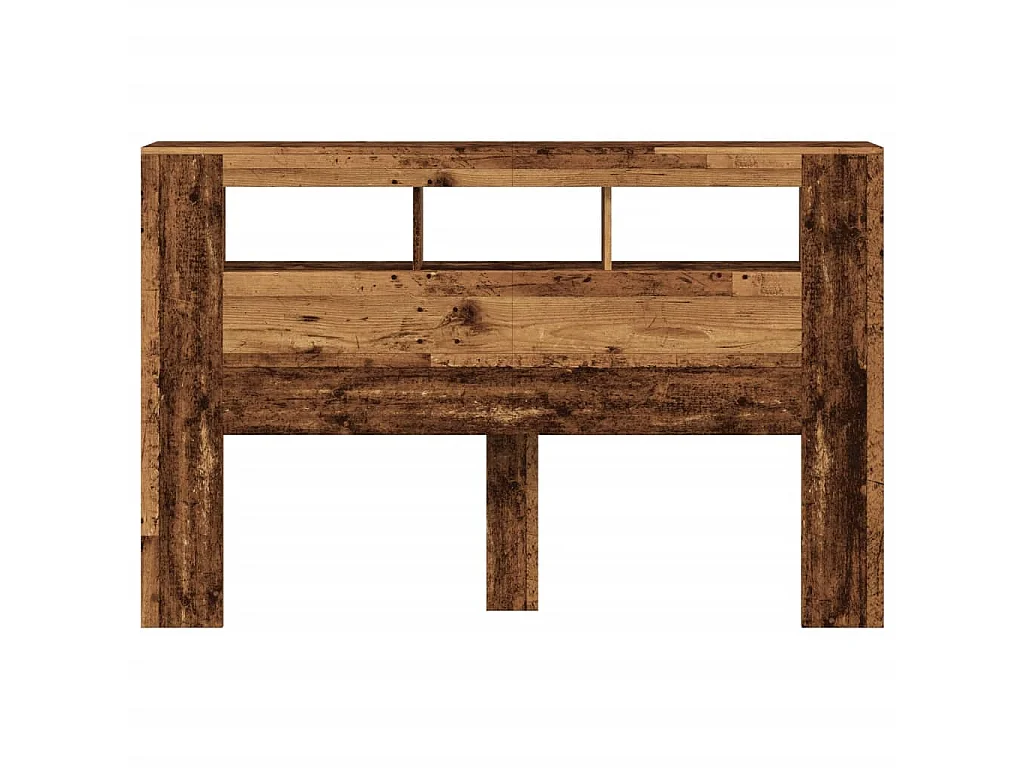 Testiera LED Legno Antico 160x18,5x103,5 cm Legno Multistrato