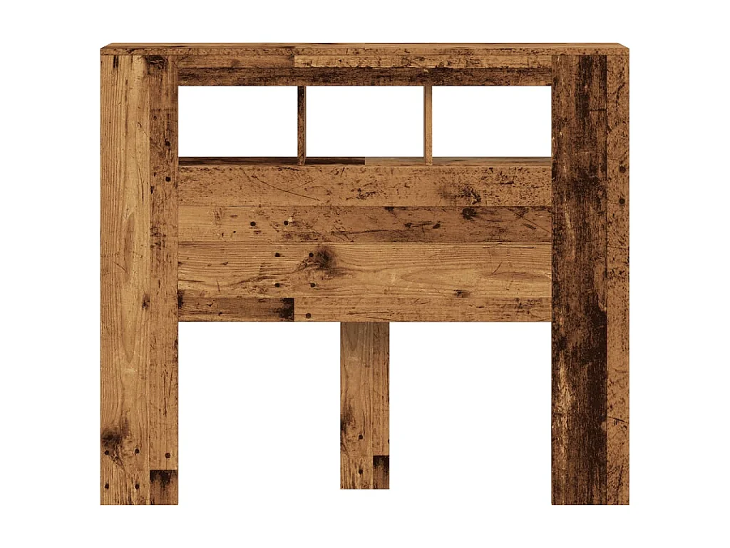 Testiera LED Legno Antico 120x18,5x103,5 cm Legno Multistrato