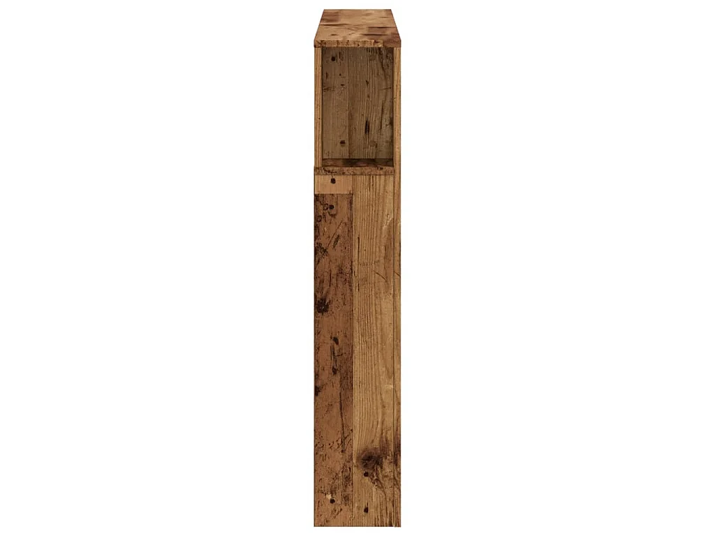 Testiera LED Legno Antico 120x18,5x103,5 cm Legno Multistrato