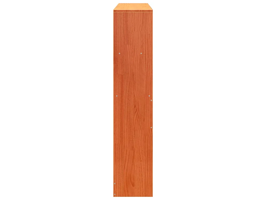 Hoofdbord met opbergruimte 135 cm massief grenenhout wasbruin