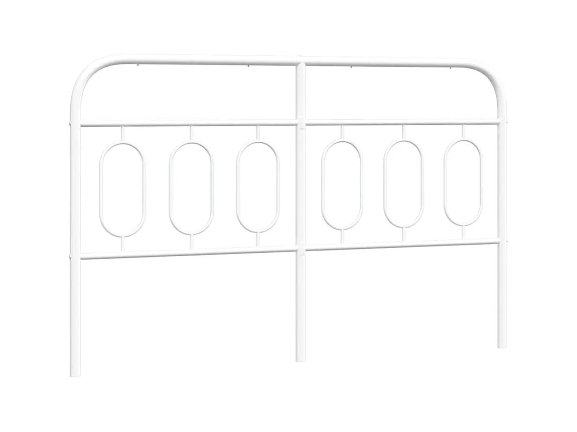 Testiera in Metallo Bianco 140 cm