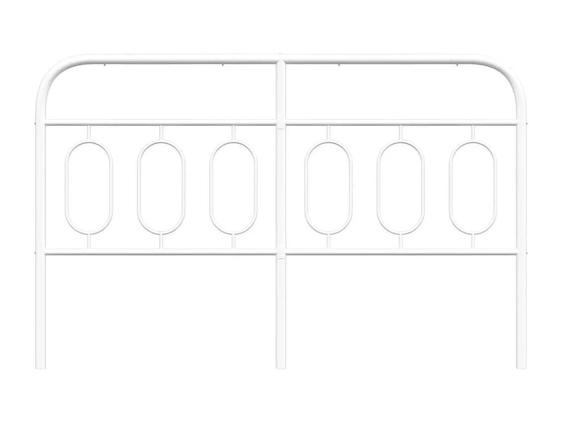 Tête de lit métal blanc 140 cm