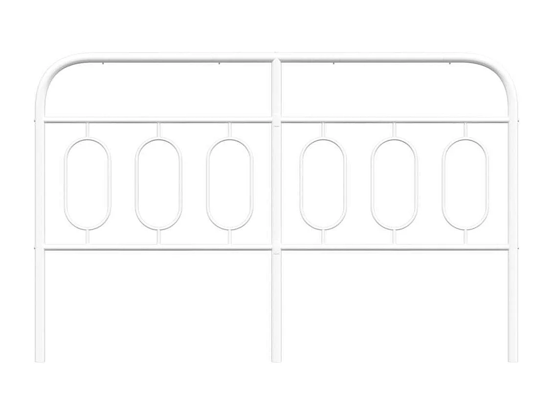 Tête de lit de remplacement métal blanc 140 cm