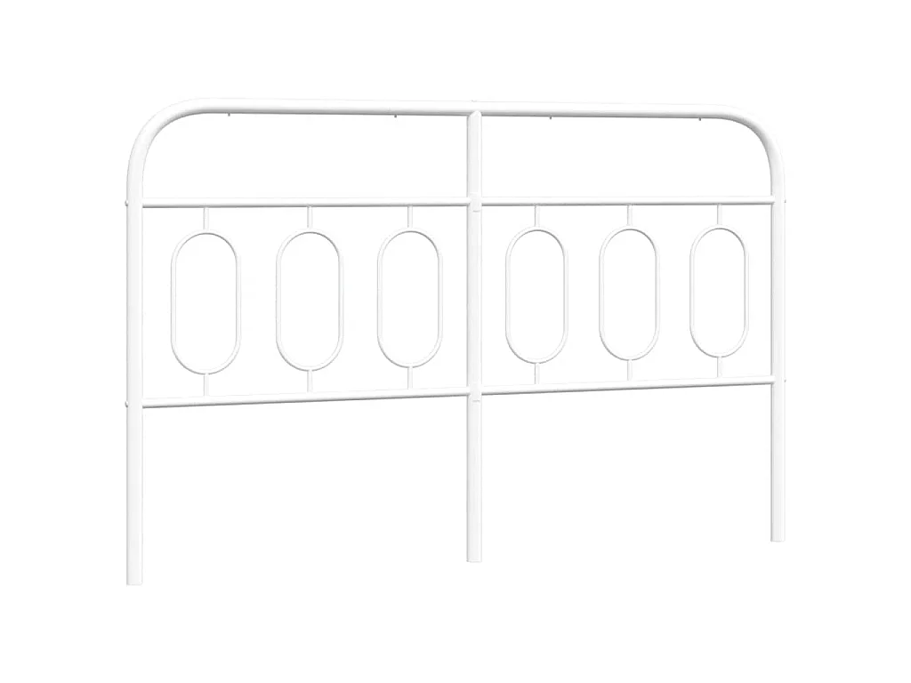 Vervangend hoofdbord 140 cm metaal wit