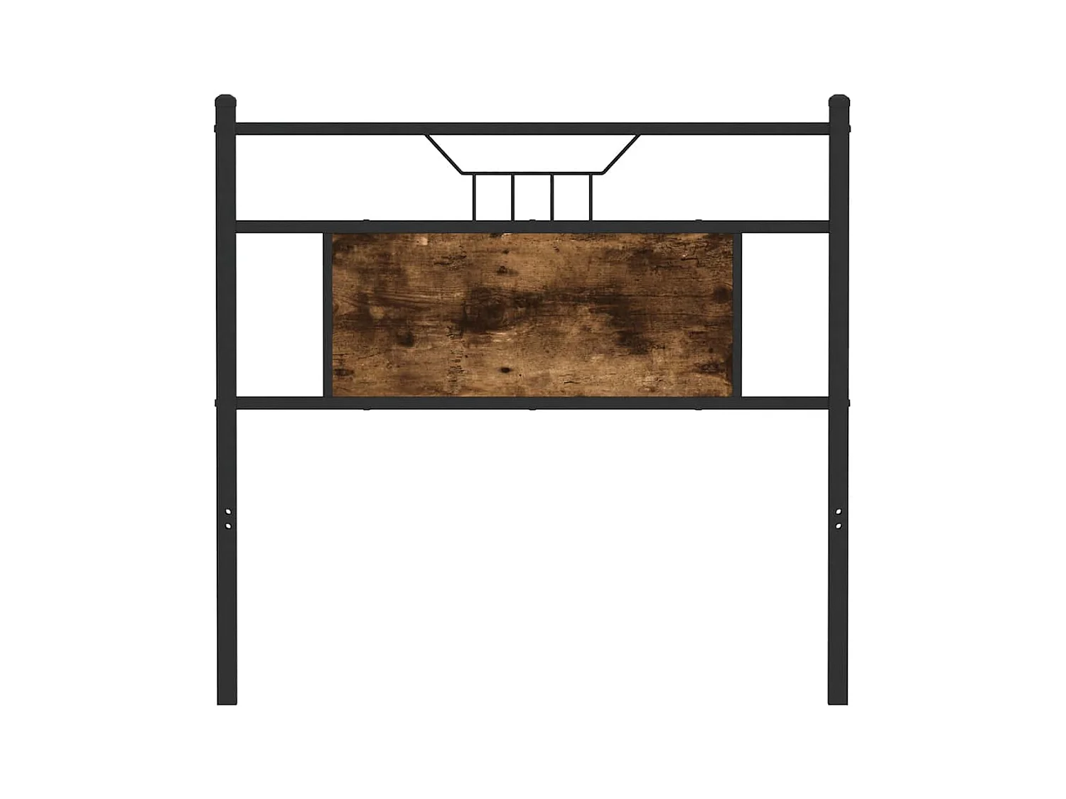 Testiera Rovere Fumo 90 cm in Legno Multistrato e Acciaio