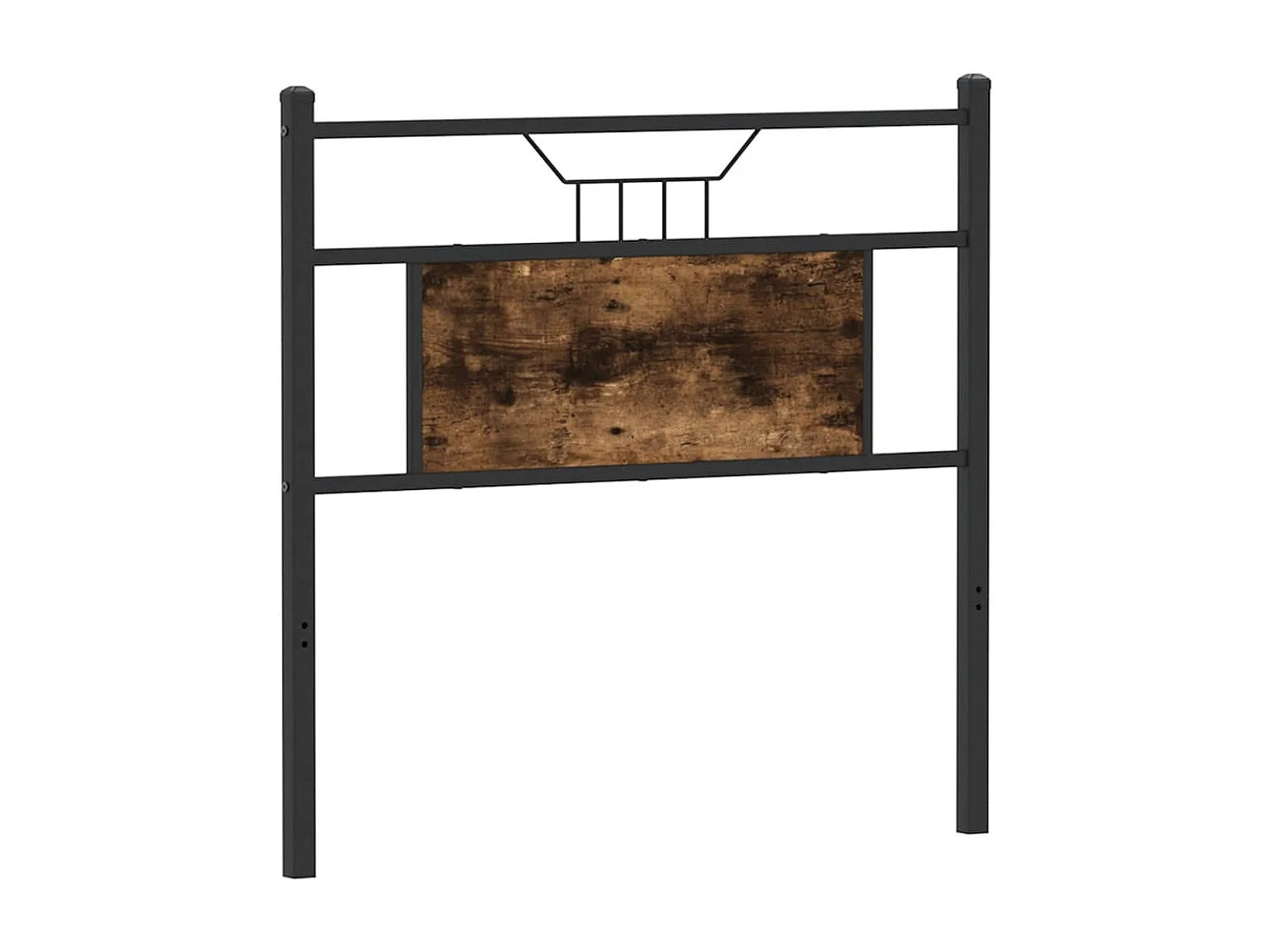 Tête de lit chêne fumé 90 cm bois d'ingénierie et acier
