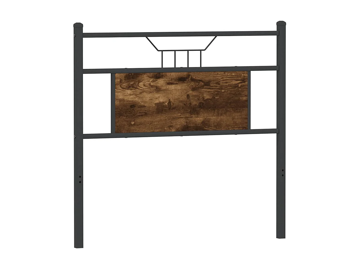 Tête de lit chêne fumé 90 cm bois d'ingénierie et acier