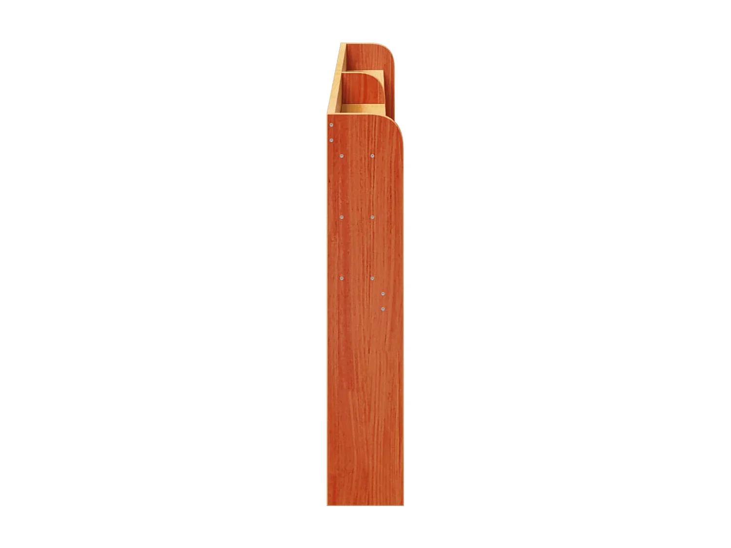 Cabecero de cama con estantes madera maciza pino marrón 200 cm