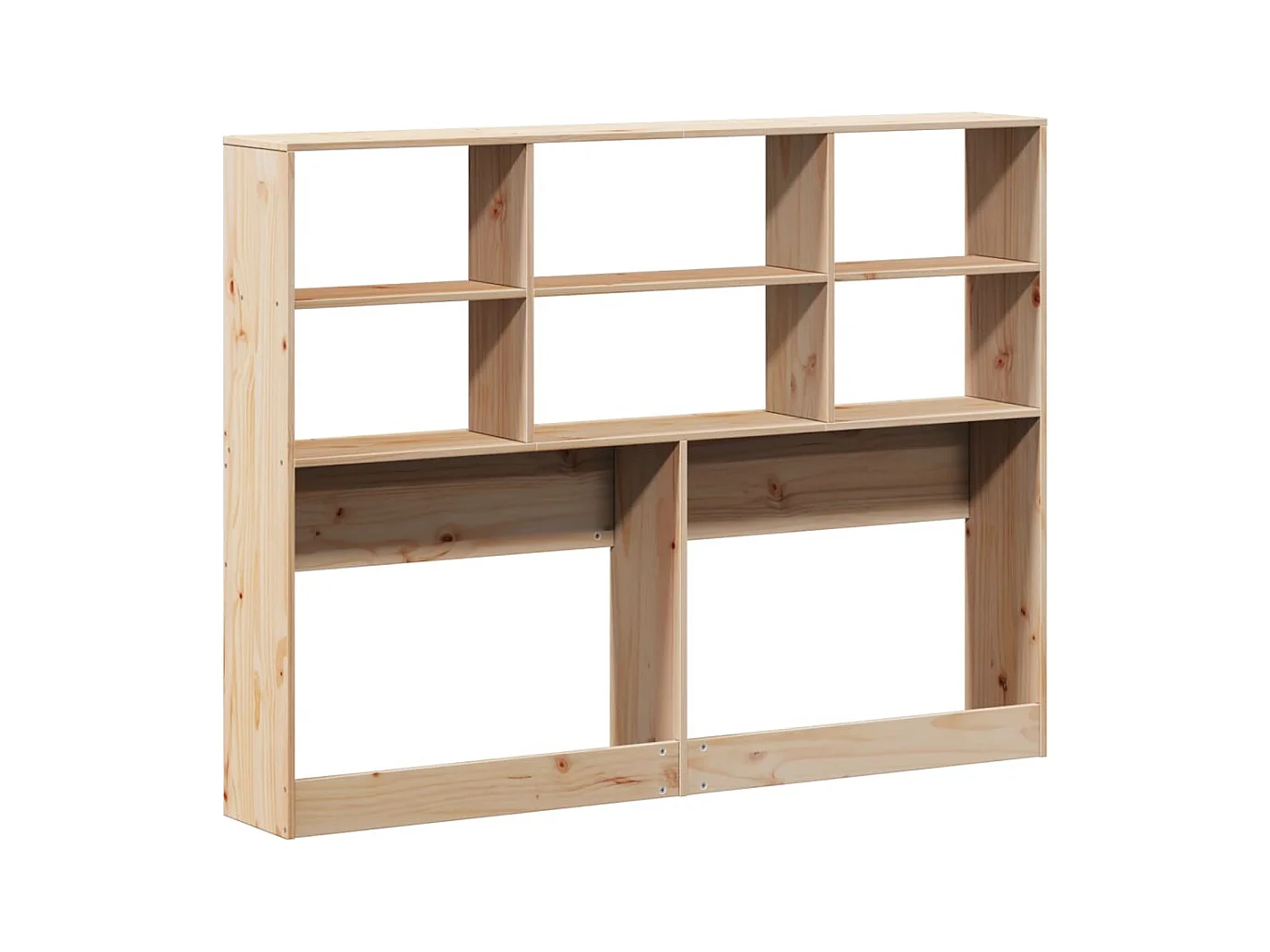 Hoofdbord met opbergruimte 120 cm massief grenenhout