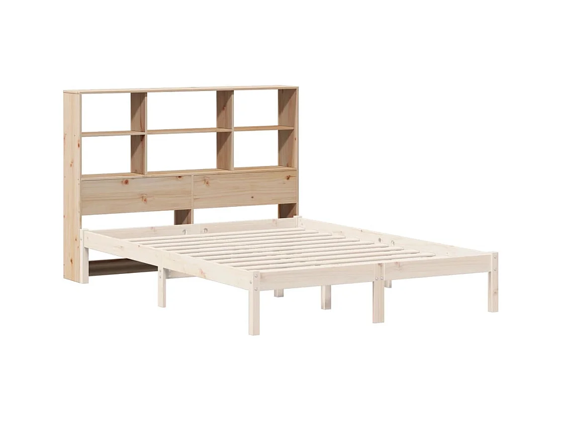 Hoofdbord met opbergruimte 120 cm massief grenenhout