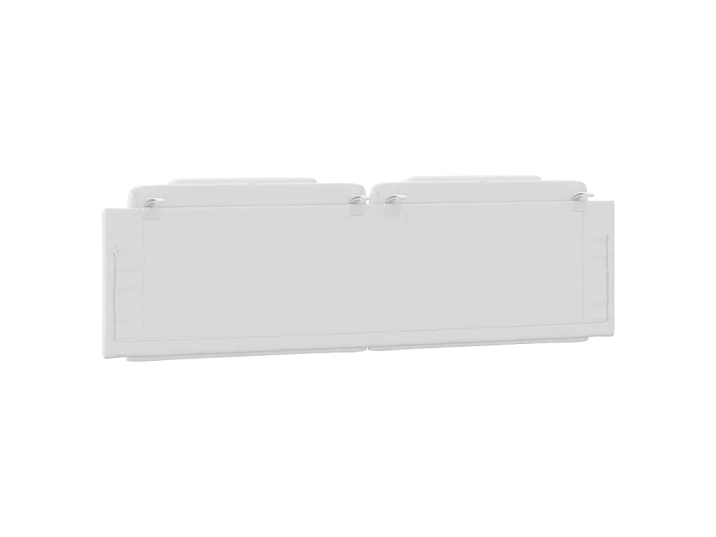 Coussin de tête de lit Viana blanc 180 cm similicuir