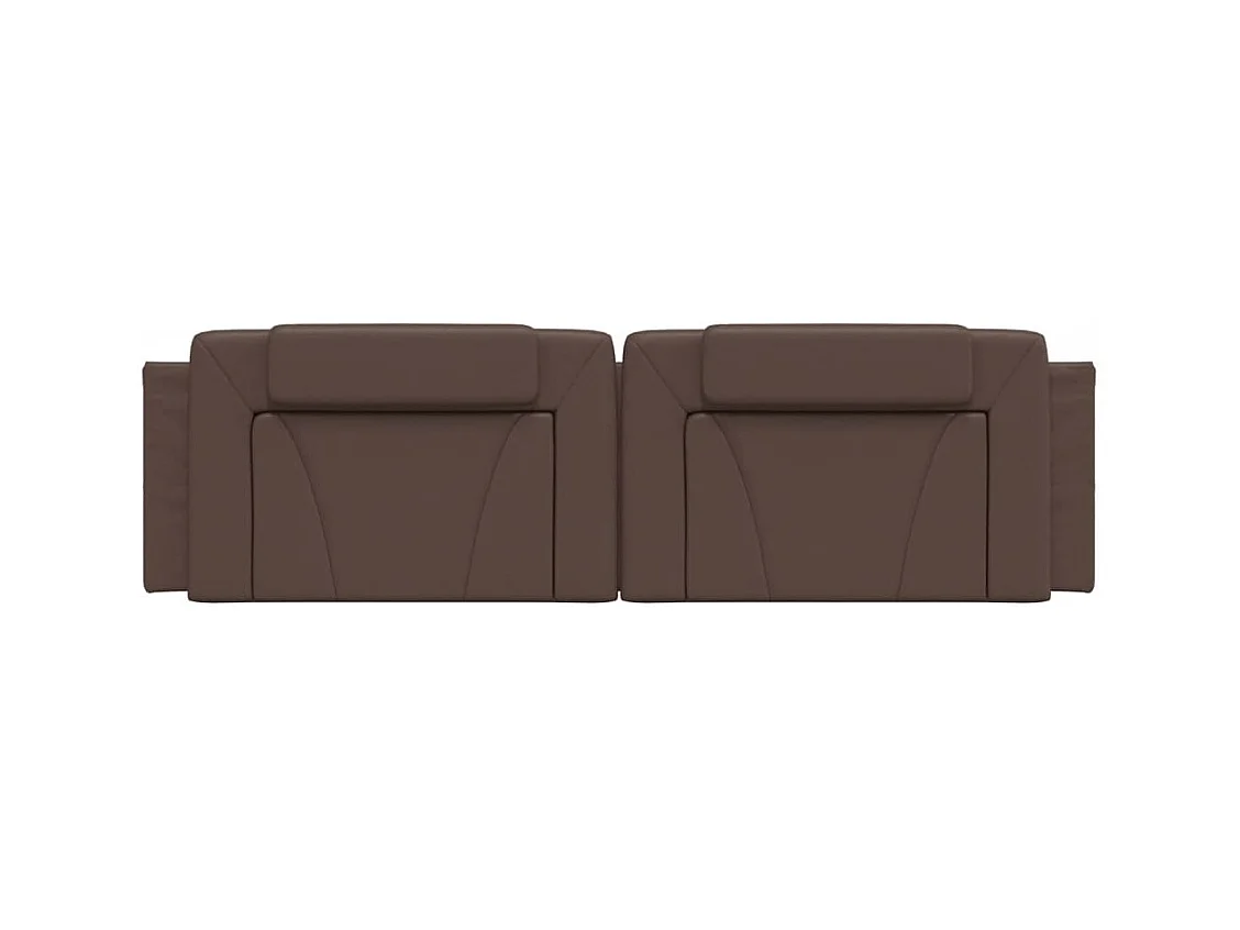 Coussin de tête de lit Viana marron 180 cm similicuir