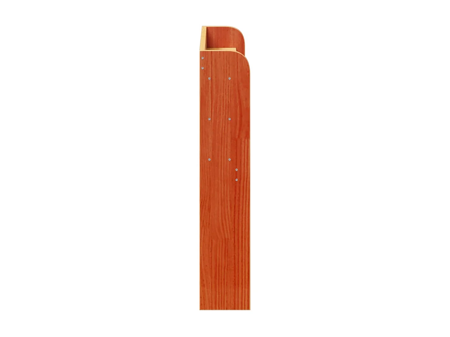 Cabecero de cama con estantes madera maciza pino marrón 100 cm