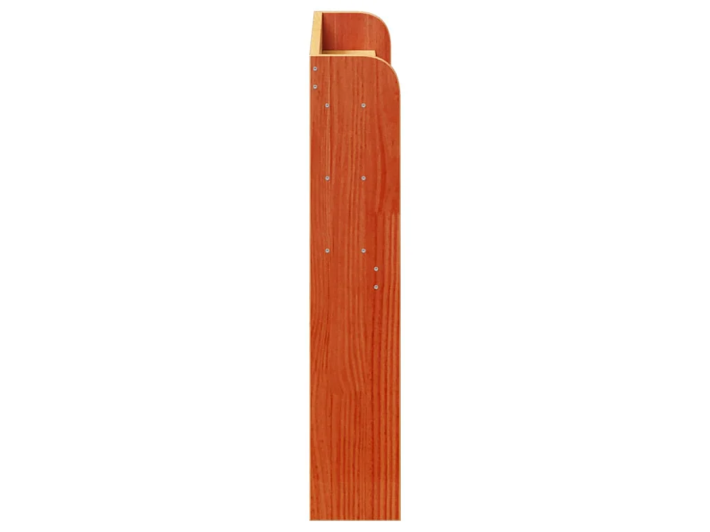 Tête de lit avec étagères marron cire 100 cm bois massif de pin