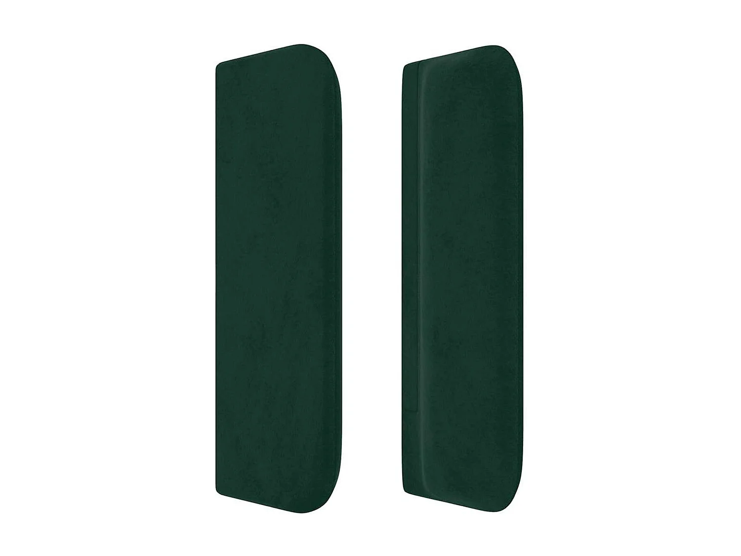 Tête de lit avec oreilles Vert foncé 103x16x78/88 cm Velours