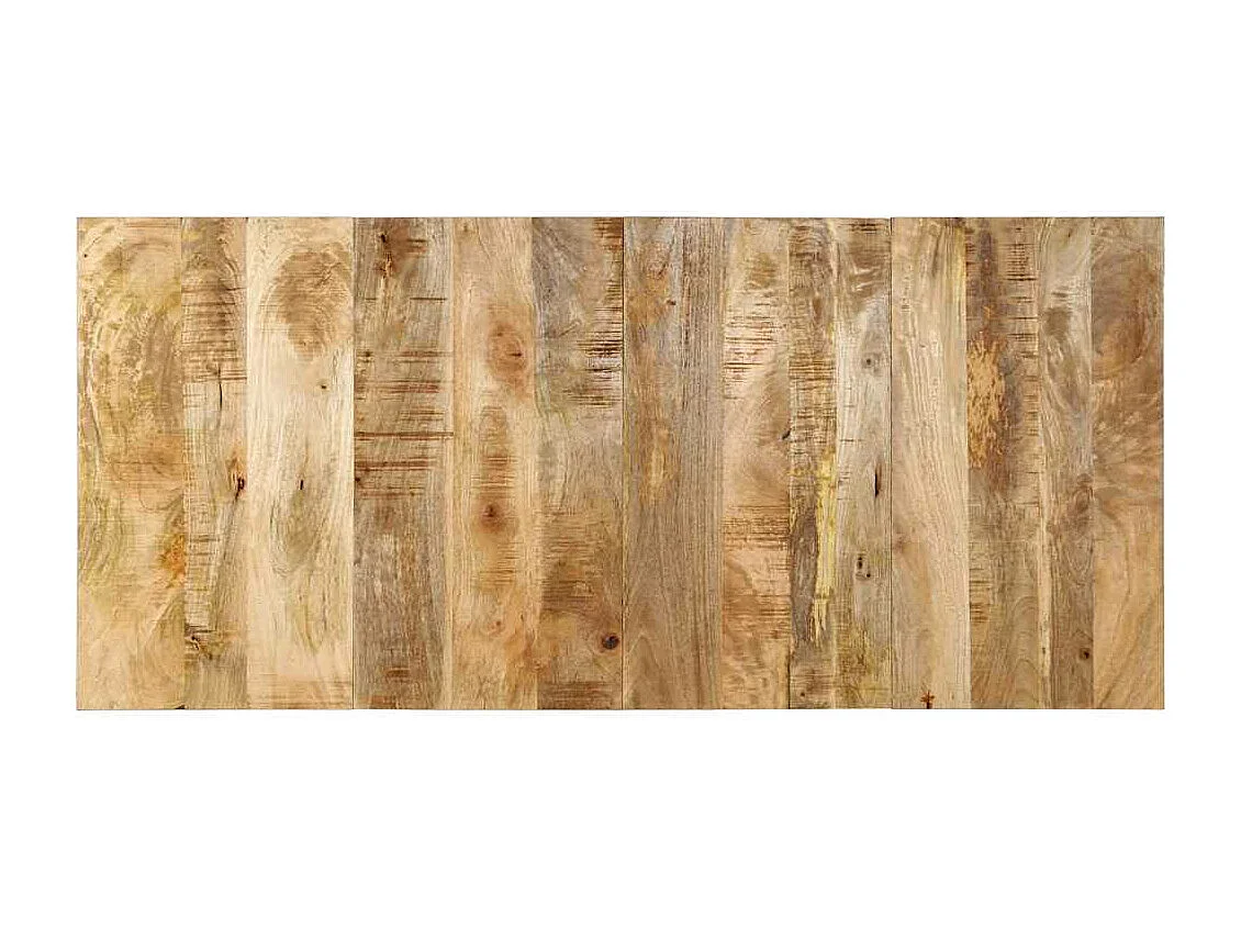 Tête de lit 180 cm bois de manguier brut massif