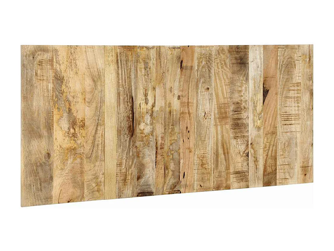 Tête de lit 180 cm bois de manguier brut massif