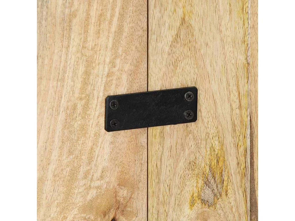 Tête de lit 180 cm bois de manguier brut massif