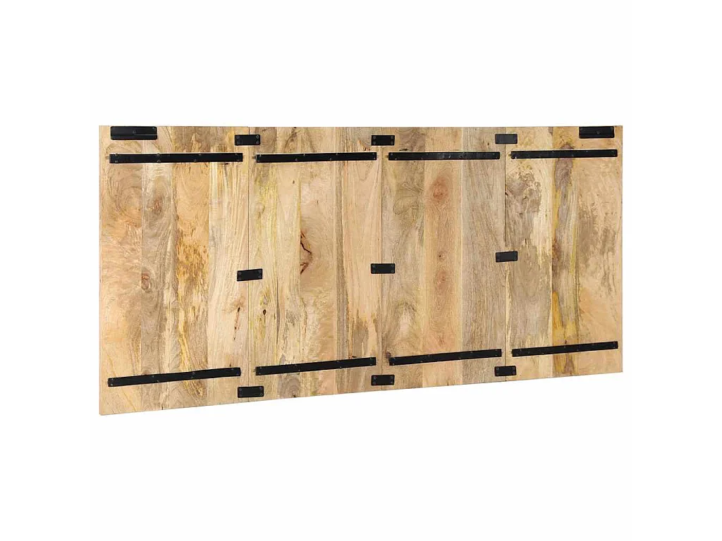 Tête de lit 180 cm bois de manguier brut massif