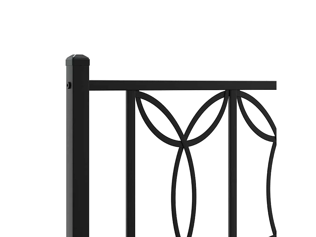 Testiera di Ricambio in Metallo Nero 193 cm
