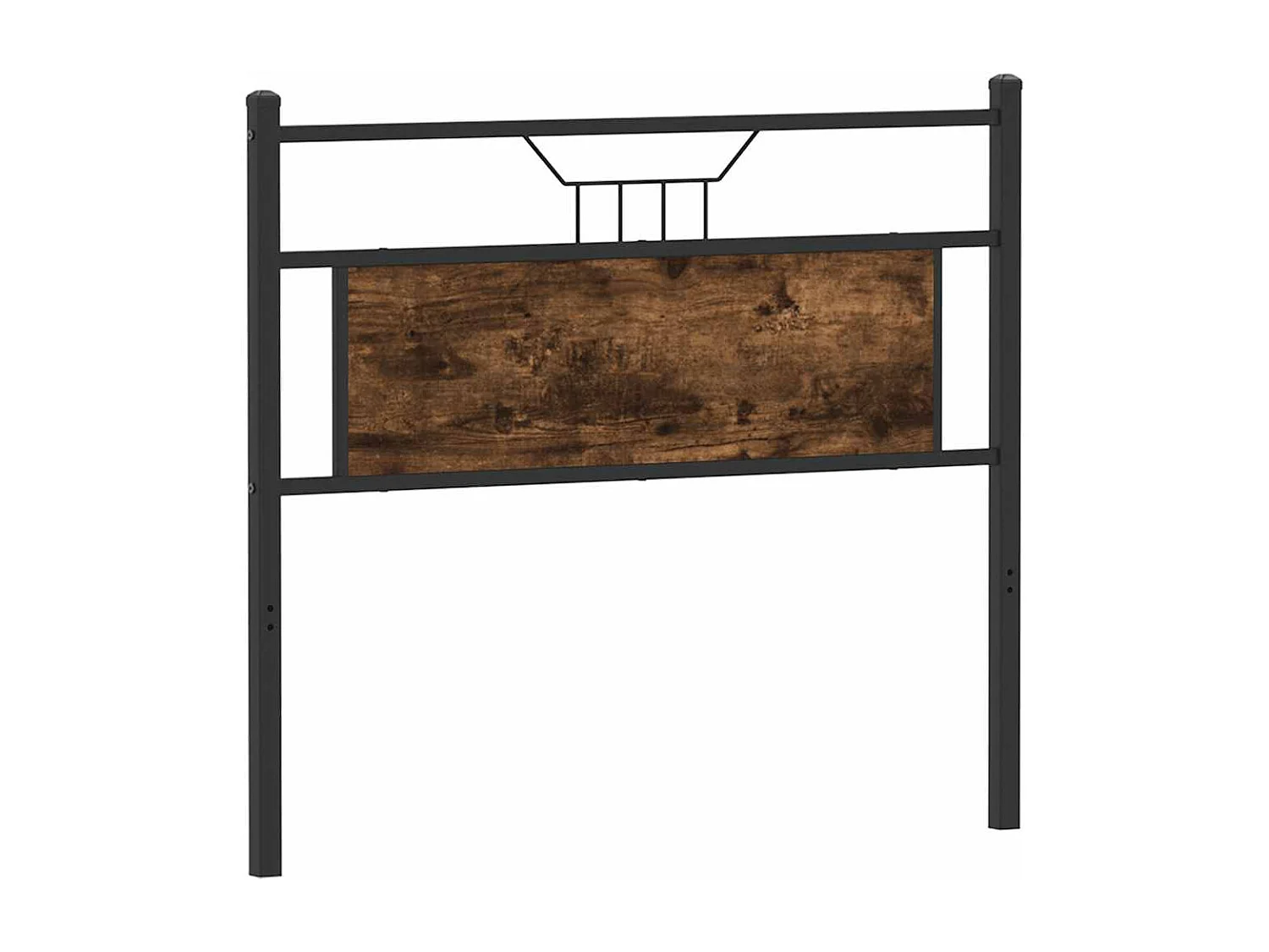 Tête de lit chêne fumé 100 cm bois d'ingénierie et acier