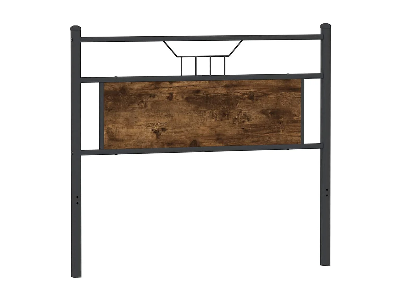 Tête de lit chêne fumé 100 cm bois d'ingénierie et acier
