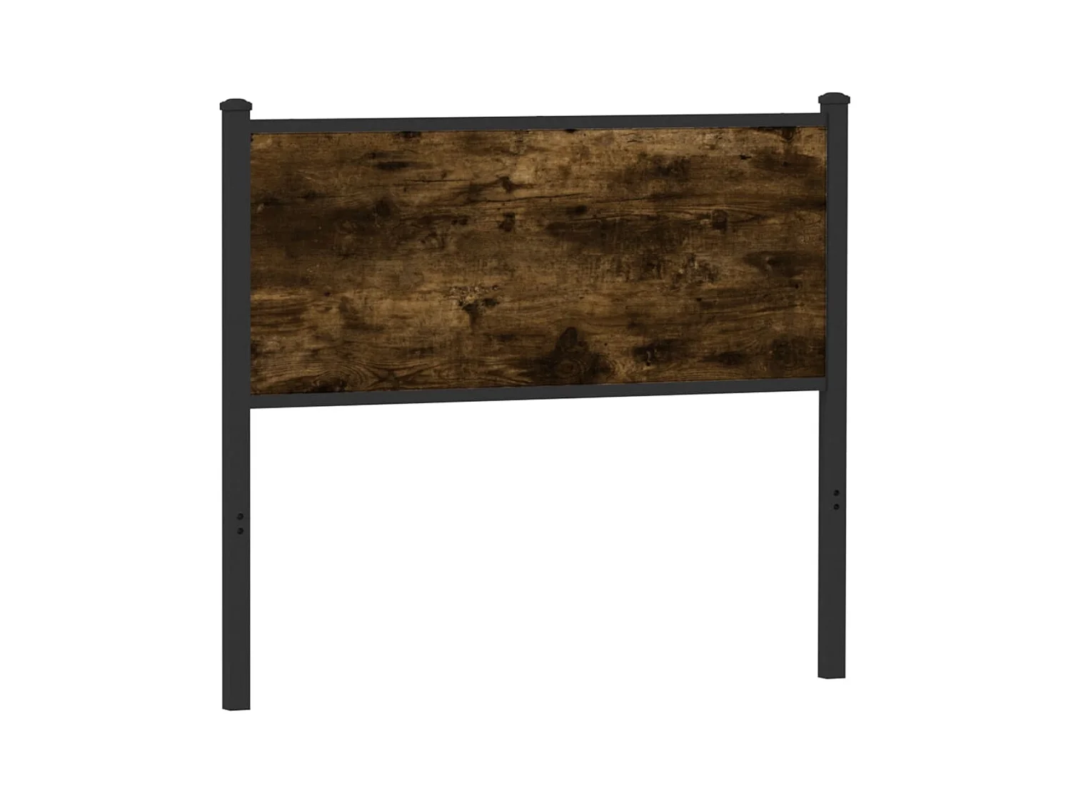 Tête de lit chêne fumé 100 cm bois d'ingénierie et acier