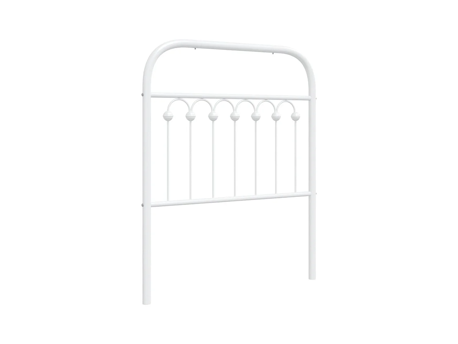 Testiera in Metallo Bianco 75 cm