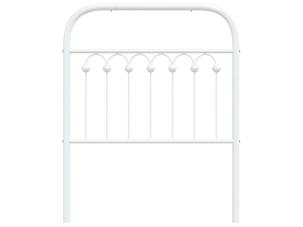 Tête de lit de remplacement métal blanc 75 cm
