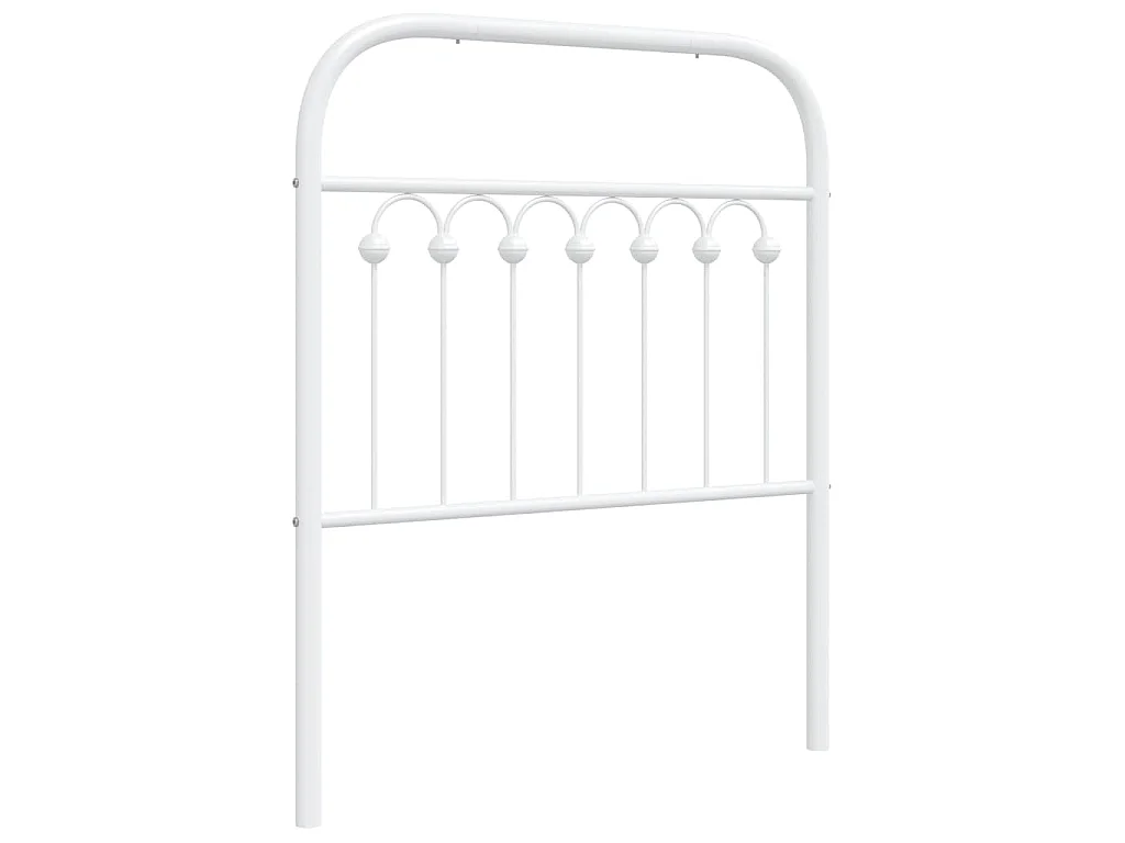 Tête de lit de remplacement métal blanc 75 cm
