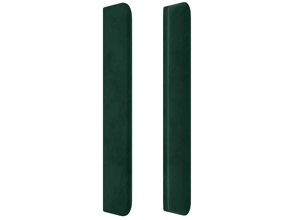 Testiera ad Orecchio Verde Scuro 183x16x118/128 cm in Velluto