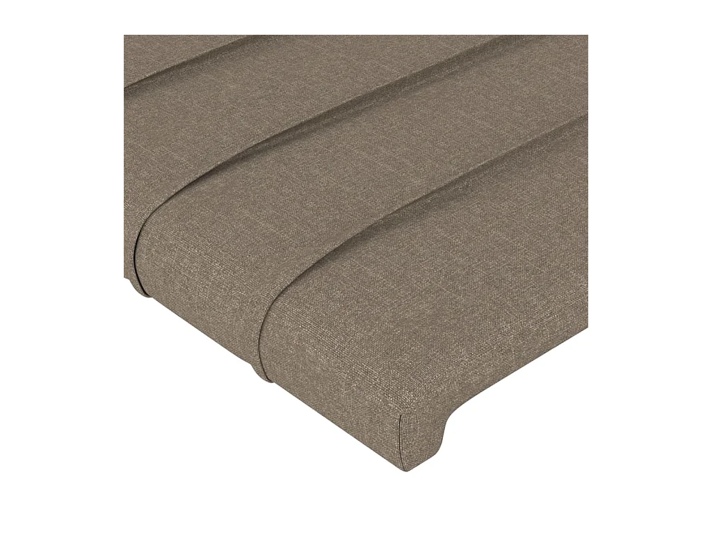 Testiera 4 pz Tortora 90x5x78/88 cm in Tessuto